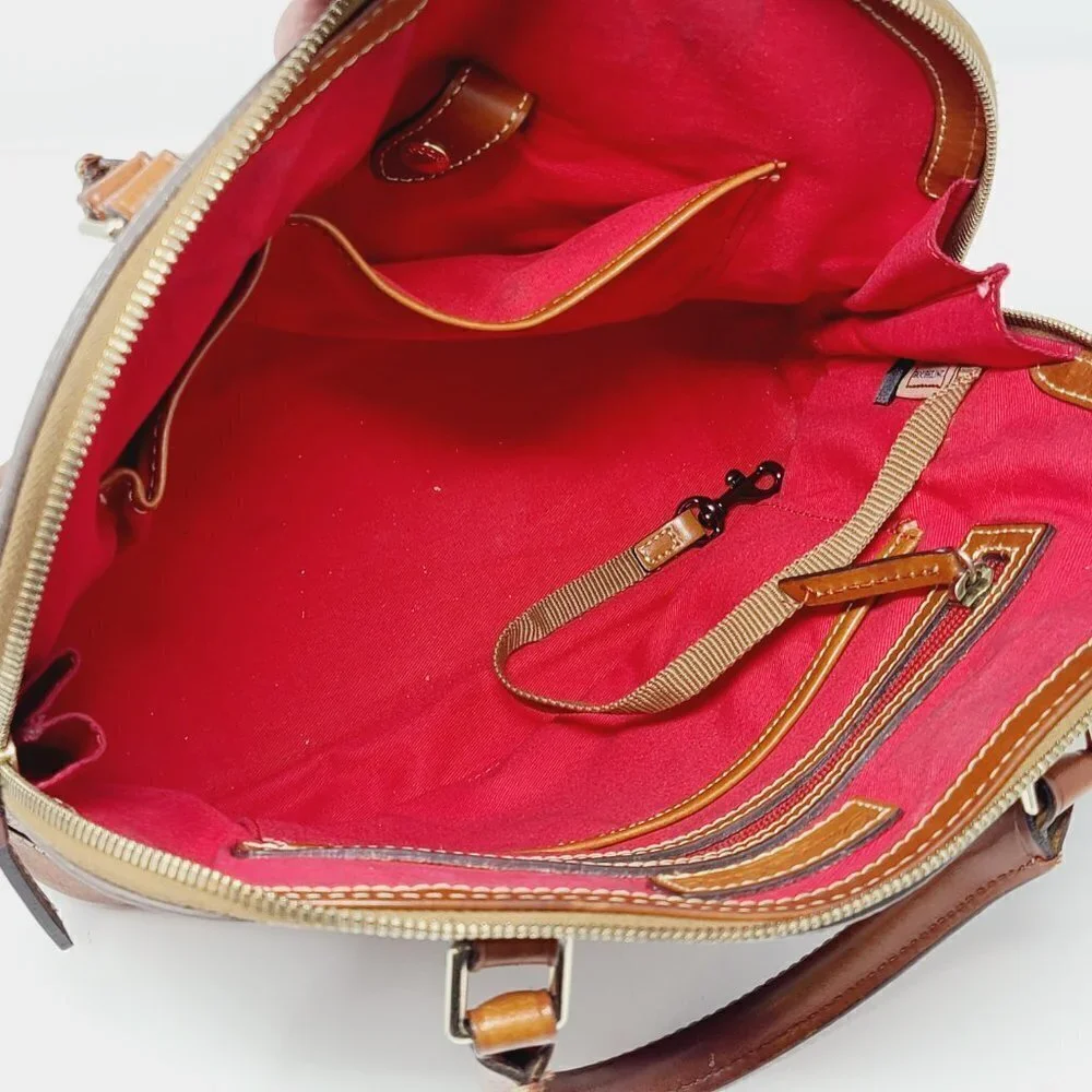 Dooney & Bourke | Women's Gray Pebble Zip Satchel Bag (One Size)